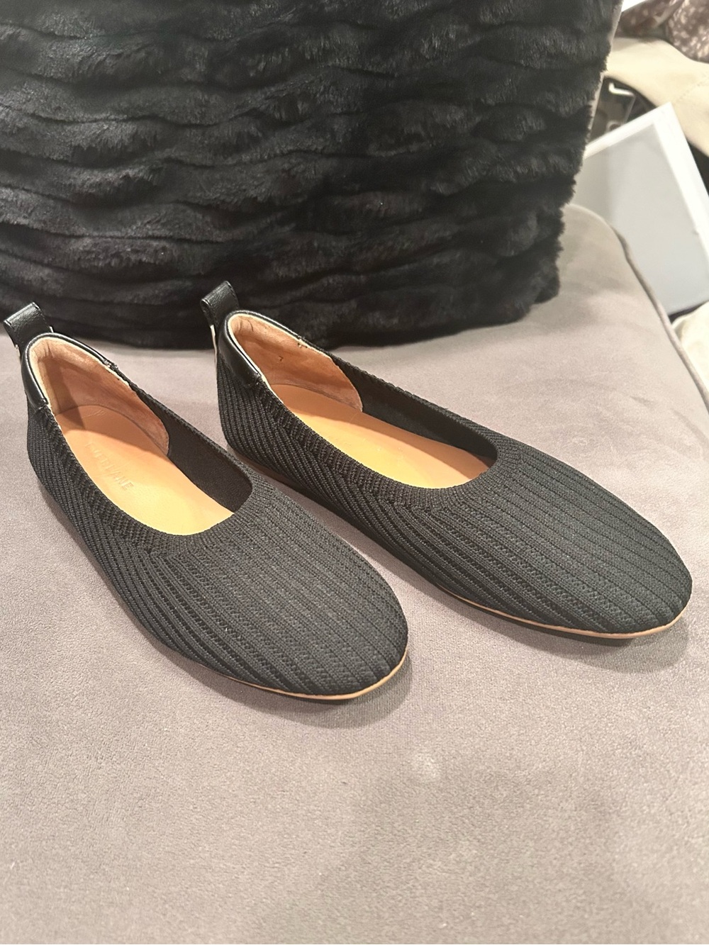 Everlane The Day Glove Reknit Ballet Black Flats Size 7